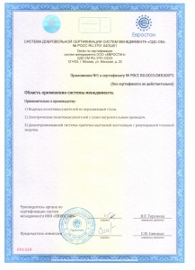 ИСО область применения